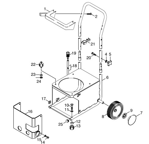 KARCHER K2000G Parts List